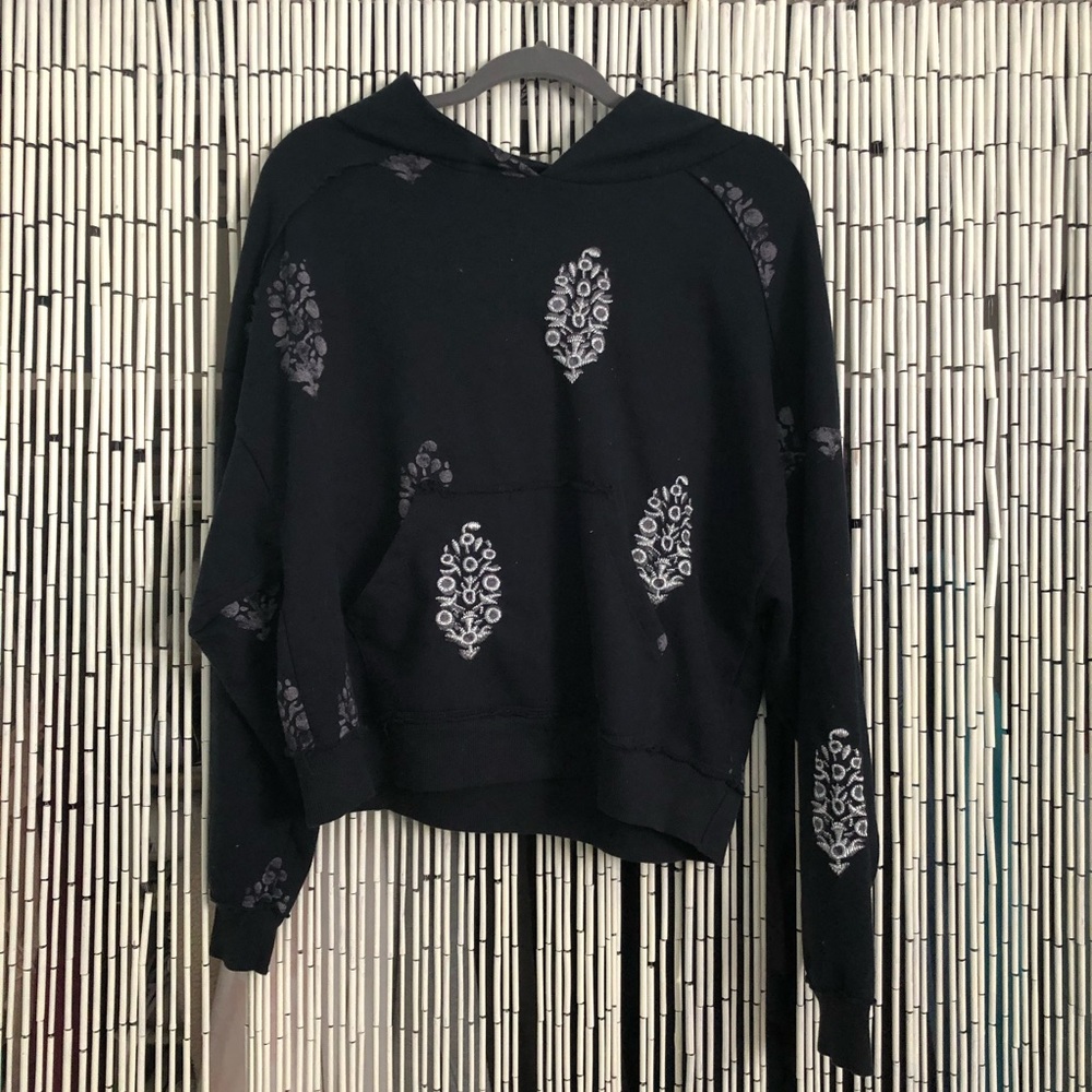 Free people movement Buti embroidered hoodie